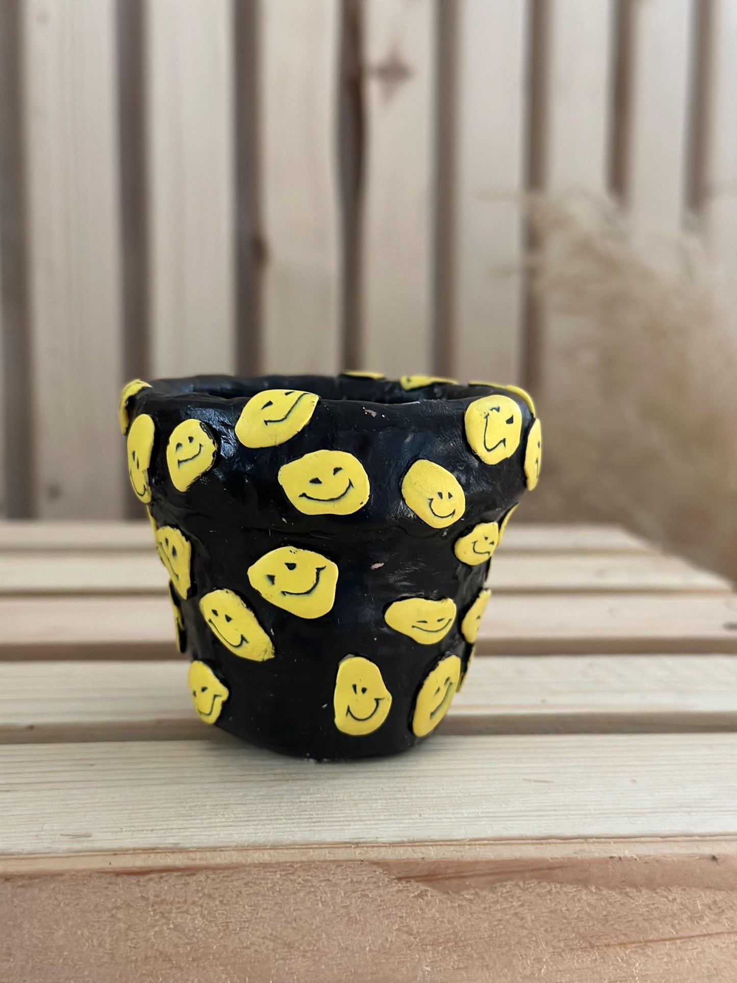 Smiley Decorative Terracotta Planter Pot