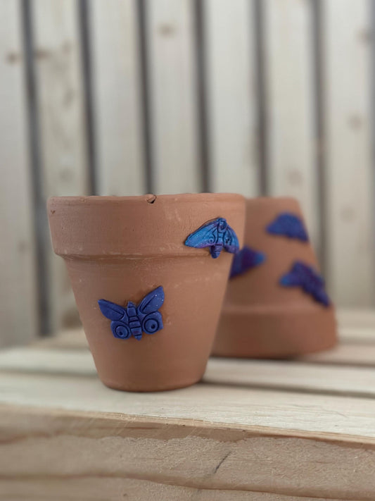 Butterfly Decorative Terracotta Planter Pot