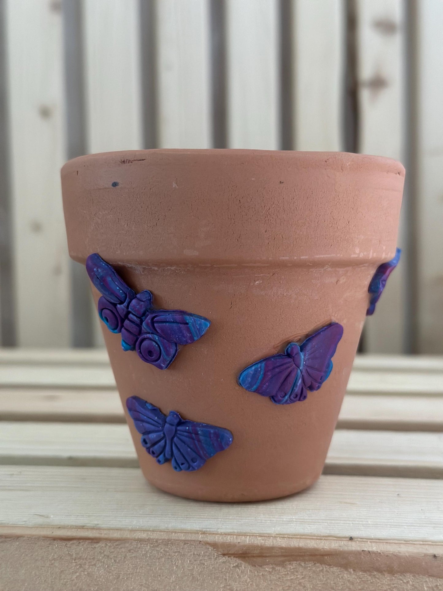 Butterfly Decorative Terracotta Planter Pot