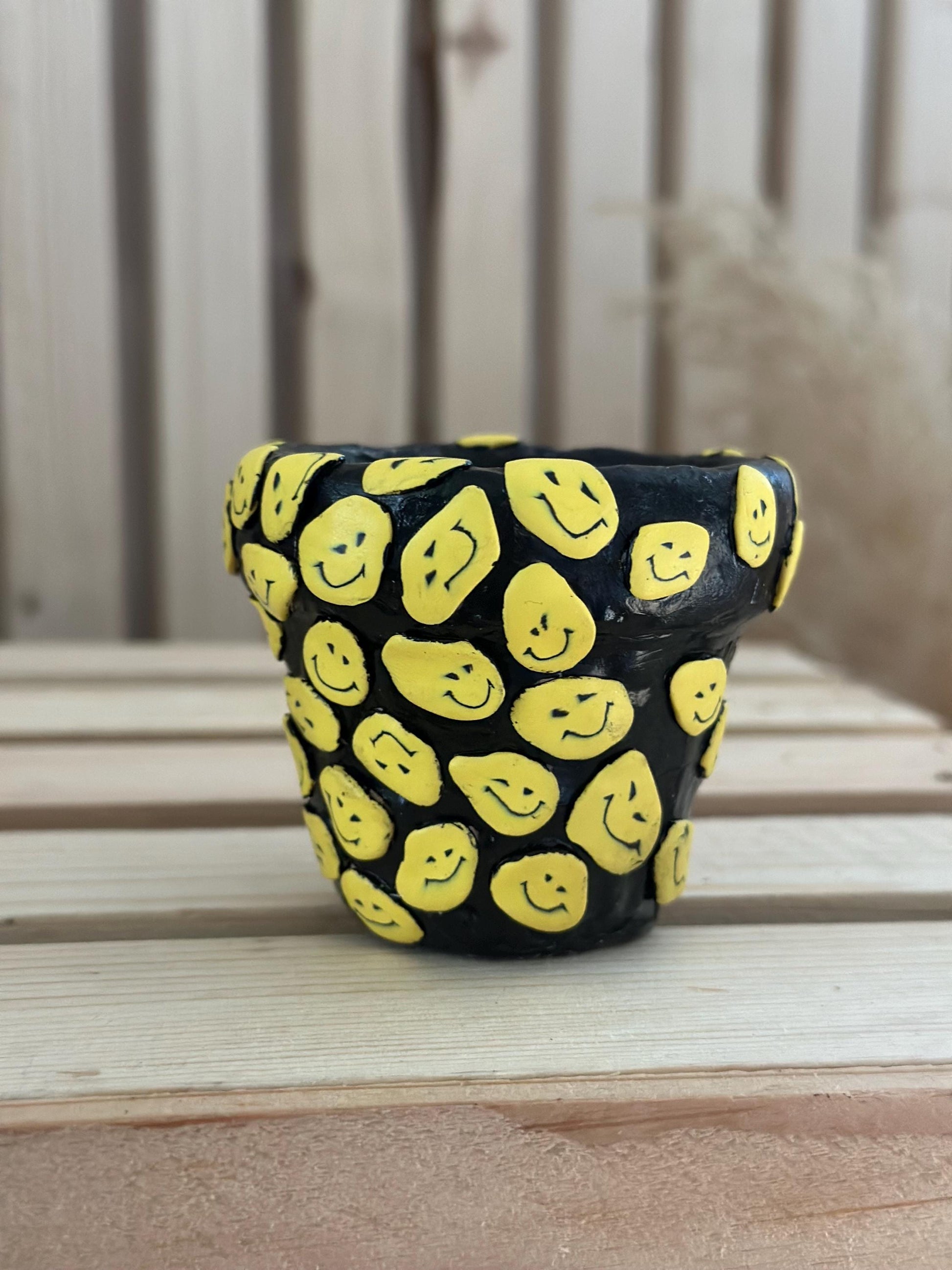 Smiley Decorative Terracotta Planter Pot