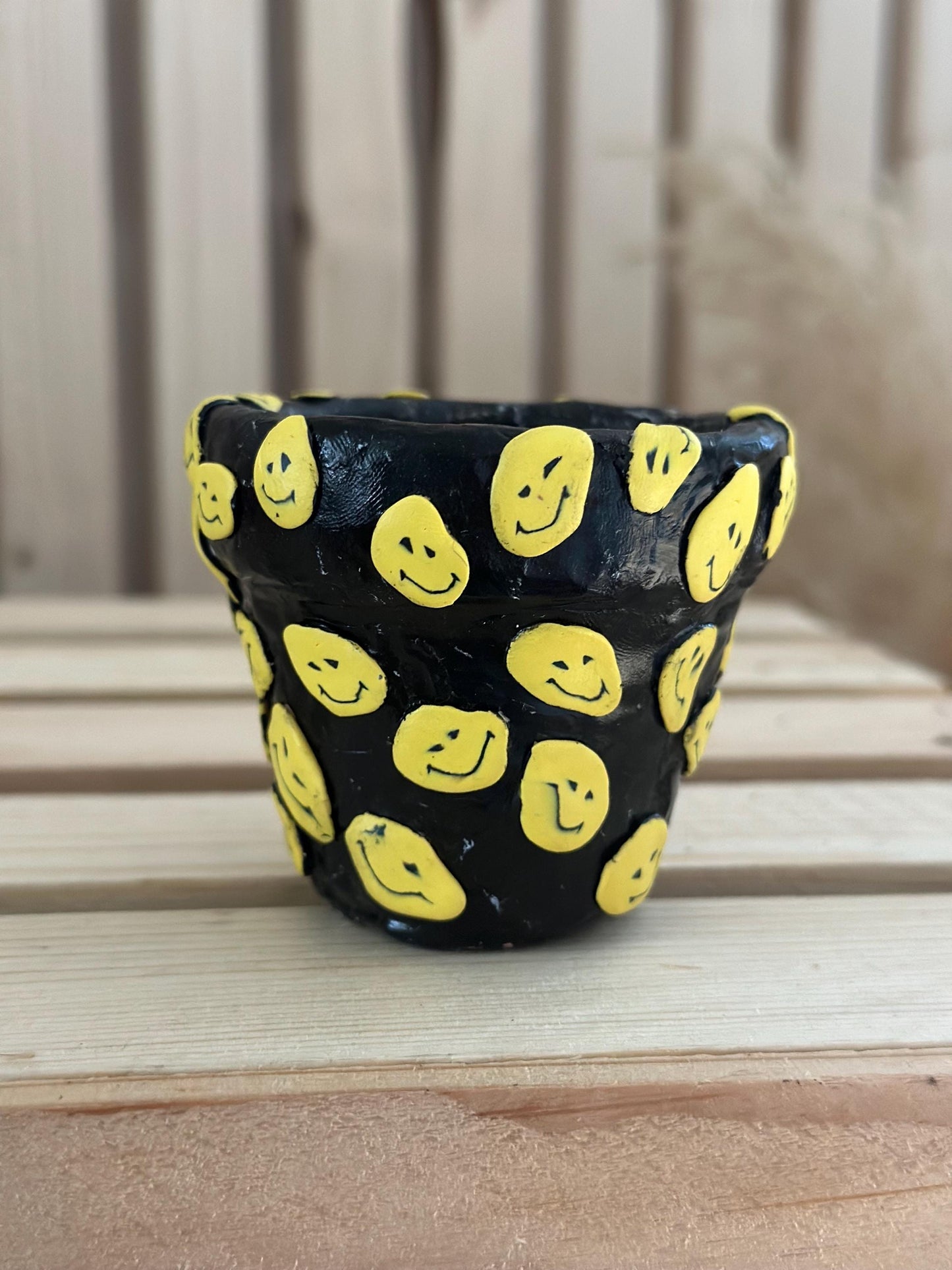 Smiley Decorative Terracotta Planter Pot