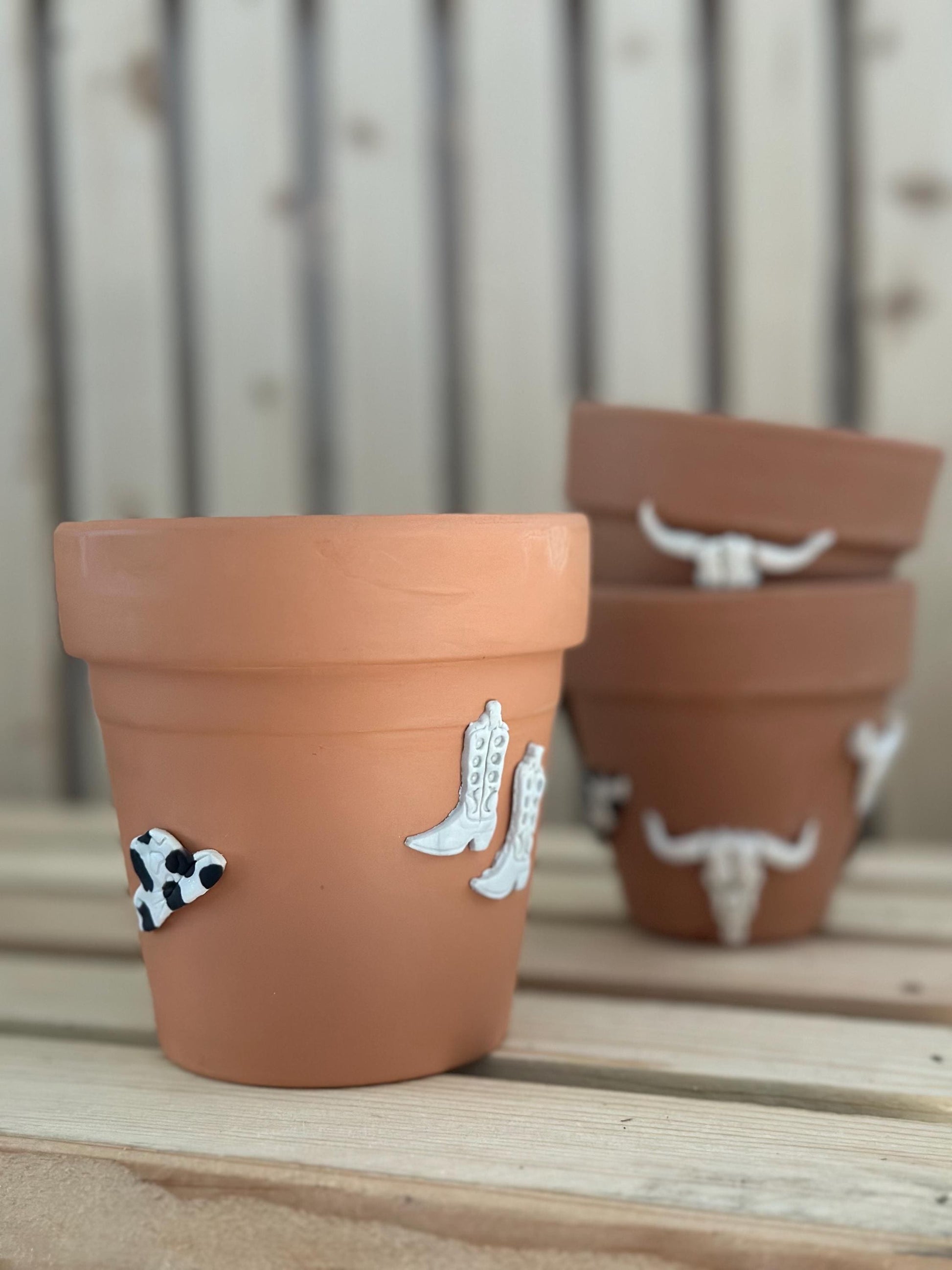 Western Decorative Terracotta Planter Pot